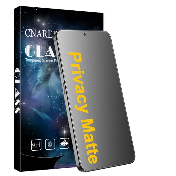 [2 Pack] Cnarery Privacy Matte Screen Protector for Samsung Galaxy S26, Ultrasonic Fingerprint Support, Auto-Alignment Frame, Easiest to Installation, Scratch-Resistant, Bubble-Free