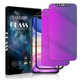 thumbnail image 1 of [2 Pack] Cnarery Purple Privacy Screen Protector for iPhone 11/iPhone XR- 6.1 inch, Anti-Spy Tempered Glass, Easy Installation Kit, Case Friendly, Anti Peeping, HD-Bubble Free, 1 of 7