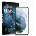 thumbnail image 1 of [2 Pack] Cnarery Samsung Galaxy S21 Screen Protector 6.1 Inch, 9H Tempered Glass Film, Fingerprint Unlock, Bubble Free, Scratch Resistant, Full Coverage, 1 of 6