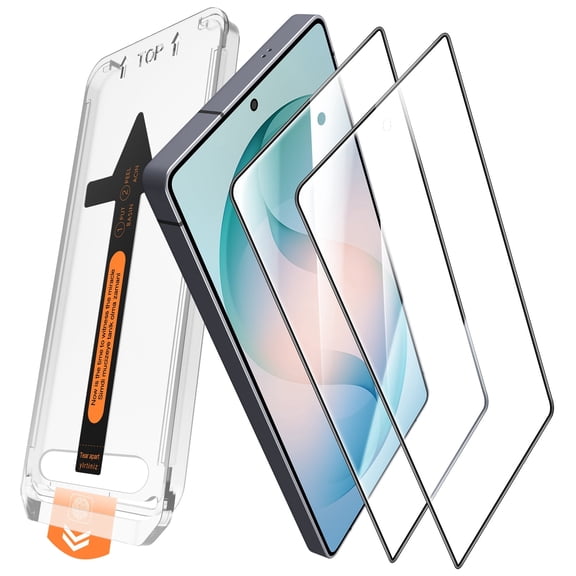 [2 Pack] Cnarery Screen Protector for Samsung Galaxy S26 Ultra, Ultrasonic Fingerprint Support, Auto-Alignment Frame, Easiest to Installation, Scratch-Resistant, Bubble-Free