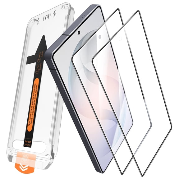 [2 Pack] Cnarery Screen Protector for Samsung Galaxy S26, Ultrasonic Fingerprint Support, Auto-Alignment Frame, Easiest to Installation, Scratch-Resistant, Bubble-Free