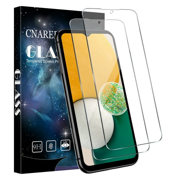 [2 Pack] Cnarery Screen Protector for Samsung Galaxy A13, 9H Tempered Glass Film, Anti-Scratch, HD Clear