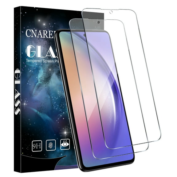 [2-Pack] Cnarery Screen Protector for Samsung Galaxy A54, 9H Tempered Glass Film, Anti-Scratch, HD Clear