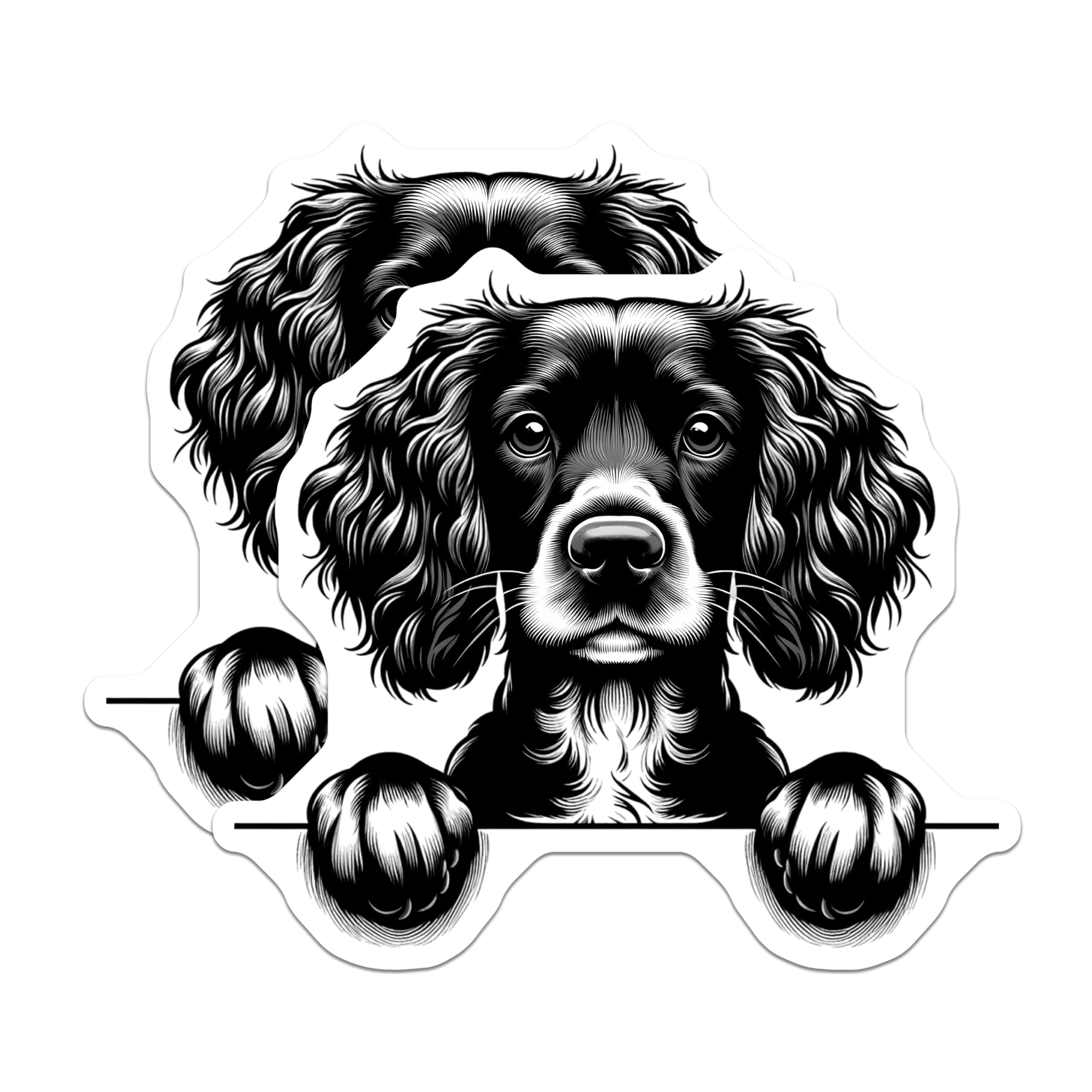 Locker Cocker (2 Pack) Cocker Spaniel Magnets - Dog Breed Art - Cute Pet Decor - 5 ...