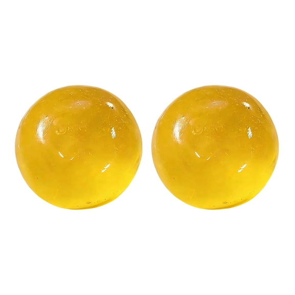 2 Pack Coconut Oil Stress Relief Ball, 2.4 Inch Slow Expanding Soft Squishy Toy for Anxiety, Desktop Fidget for Office