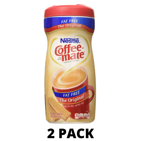 ( 2 Pack ) Coffee-Mate Fat Free The Original Powder Creamer 16 Oz. Canister