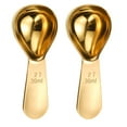 thumbnail image 1 of 2 Pack Coffee Scoop,Stainless Steel Coffee Spoons Tablespoon Measuring Spoons for Tea,Ground Coffee,Whole Bean(30ml)golden11.8*5cm, 1 of 5