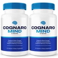 thumbnail image 1 of (2 Pack) Cognaro Mind Pills – Daily Formula with a Natural Blend to Help Maintain Focus, Memory & Concentration | Clean, Gentle, Easy-to-Swallow Capsules for Everyday Sharpness (120 Capsules), 1 of 10