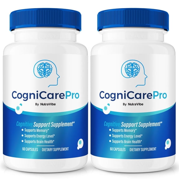 (2 Pack) CogniCare Pro Supplement, Brain Formula Capsules, Cogni Care Pro Cognitive Support for Cognition and Focus, CogniCarePro for Mental Clarity, Focus, and Memory, Reviews (120 Capsules)