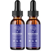 2 Pack Cognivex Drops Advanced Formula, Cognivex Memory Support 4oz