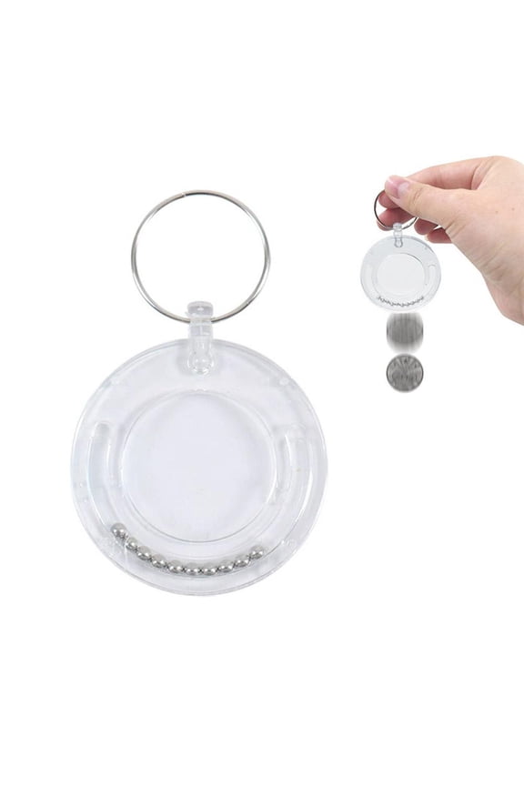 2-Pack Coin Escape Puzzle Keyring Trick Toy Stress Relief for Beginner Magicians Brain Training Portable Keychain Magic Escape Box Party Favors 2Pack