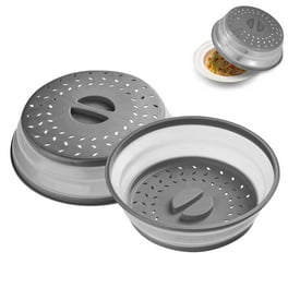 Microwave Splatter Cover for Food BPA Free Steam Vents Microwave Plate Cover with Easy Grip Handle Fruit Drainer Basket For Dishwasher Safe Refrigerator Walmart