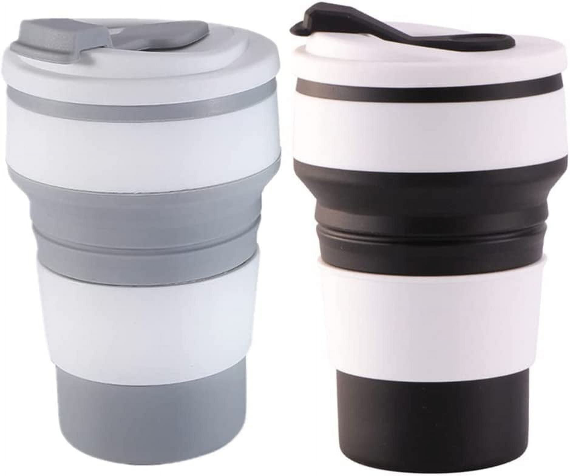 SilverAnt Double Wall Coffee Cup & Titanium Straw - Ultralight Titanium Everyday Coffee Cup 400ml/14floz - Camping Backpacking Hiking Mug Crystallized