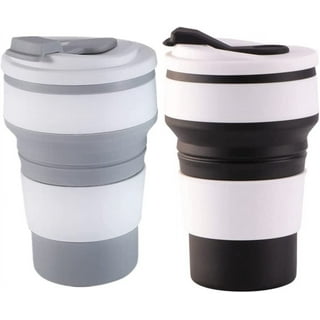 Collapsible Coffee Cup, 2 Pack Portable Foldable Travel Coffee Mug 350ml  Durable and Reusable Camping Cup, Silicone Pocke - AliExpress