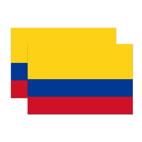 (2 Pack) Colombia World Flag Magnets - Colombian Pride - 5" On Longest Side - Premium Magnet - Choose from Over 200 Countries - for Cars, Refrigerators, Toolboxes, Lockers- Made in USA - MAG0846