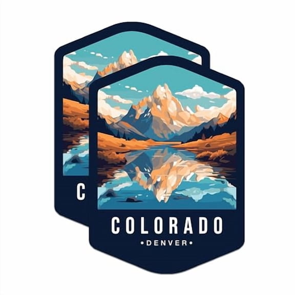 (2 Pack) Colorado State and Capitol Magnets - CO State Magnet - Choose from 50 States - 5" On Longest Side - Premium Magnet - for Cars, Refrigerators, Toolboxes, Lockers - Made in USA - MAG1462