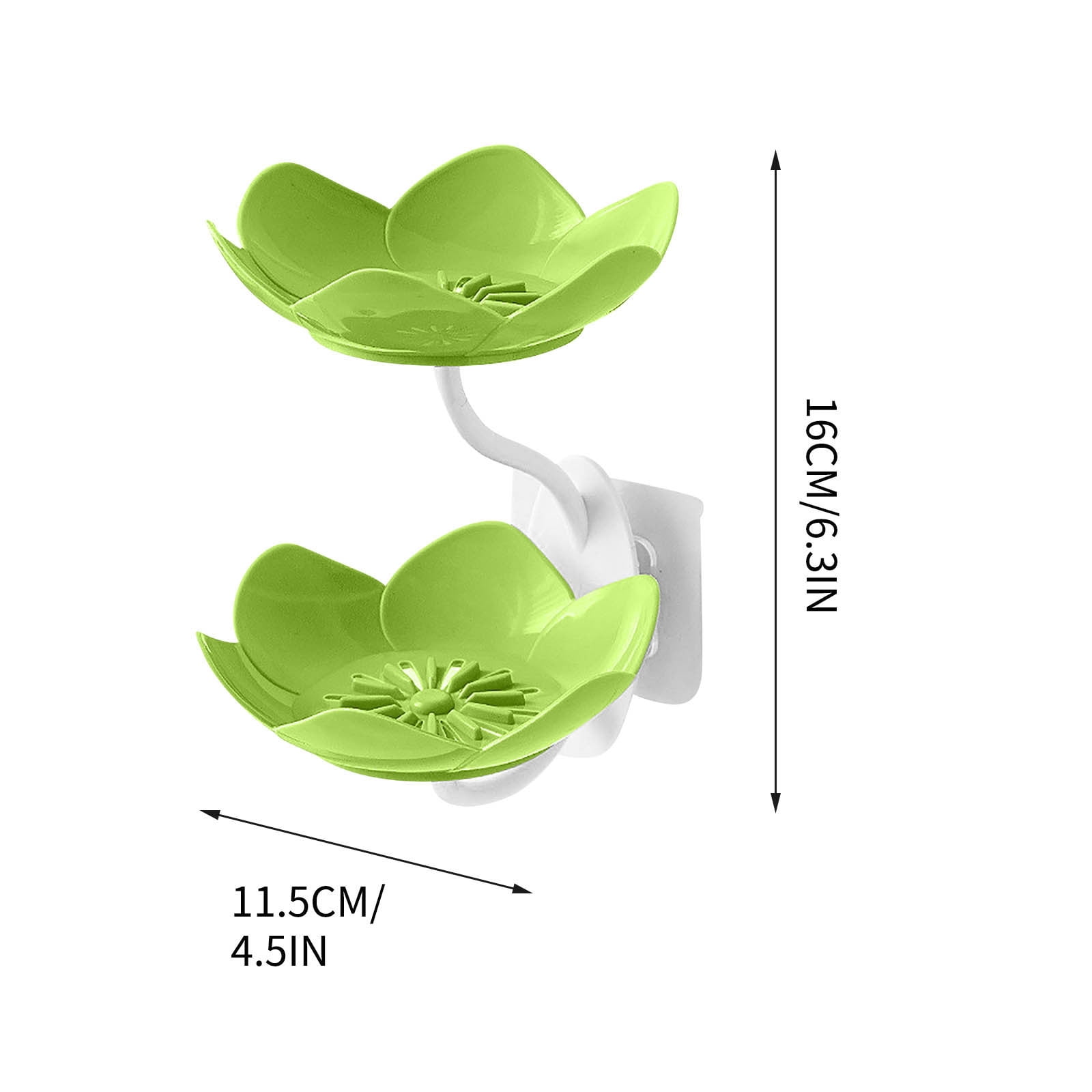 2 Pack Colorful Soap Dish Set Mixed Colors Drainage Soap Holder Lotus ...