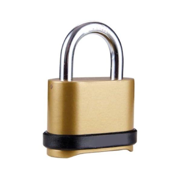2 Pack Combination Lock | 4-Digit Heavy Duty Combo Lock - Outdoor Waterproof Combination Padlock for Outdoor Fence, Locker, Sheds, Gym, Gate Hasps - Golden (2pcs, Short Shackle)