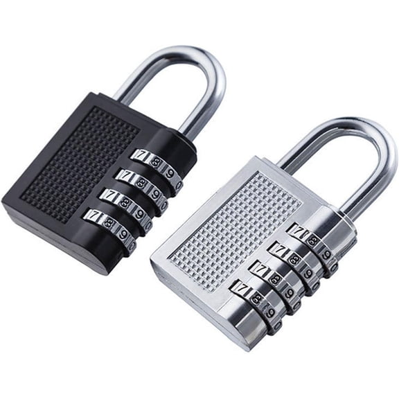 2 Pack Combination Lock 4 Position Outdoor Waterproof Locker Digital Lock for Backpacks, Gym Lockers, Hasps, Fences, Doors, Cases, Tool Boxes