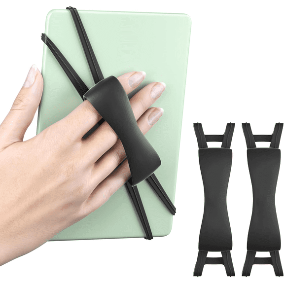 2 Pack Comfortable Hand Strap for Kindle and Tablets, Kindle Accessories for Reading in Bed, Secure and Lightweight Grip Holder for 4.7-8" Tablet/Paperwhite/Kobo/Oasis/E-Book/Phone.