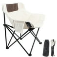 thumbnail image 1 of Compact Backpacking Chair Folding Camping Chairs with Side Pocket Loading Capacity 440lbs for Hiking Camping Fishing, 1 of 10