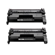 2-Pack - Compatible 58X CF258X Black Toner Cartridges 10000 pages each - without chip