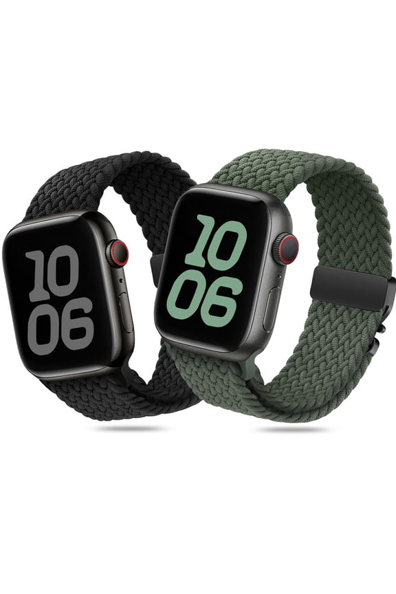 2-Pack Compatible Apple Watch Bands 42mm / 44mm / 45mm / 46mm / 49mm For Women and Men For Series Ultra 11 10 9 8 7 6 5 4 3 2 1 SE