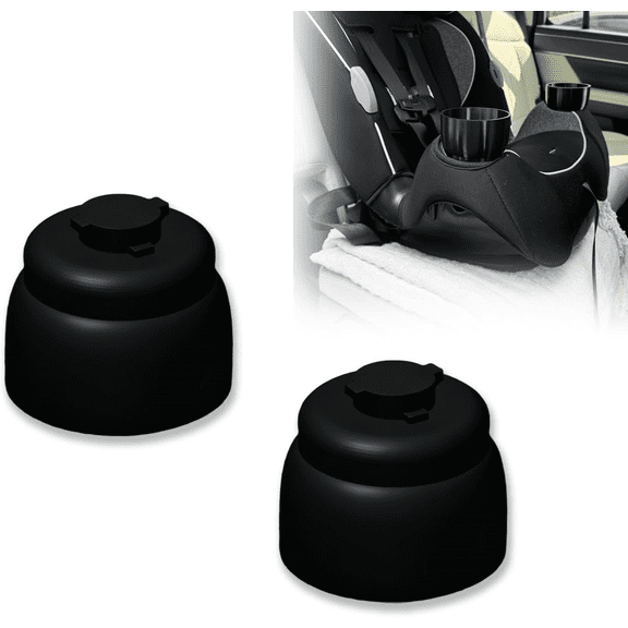 2 Pack Compatible with Safety 1st Twist Lock Car Cup Holder Replacement | Twist to Install Design | Durable Construction | Prevents Spills and Misplacement
