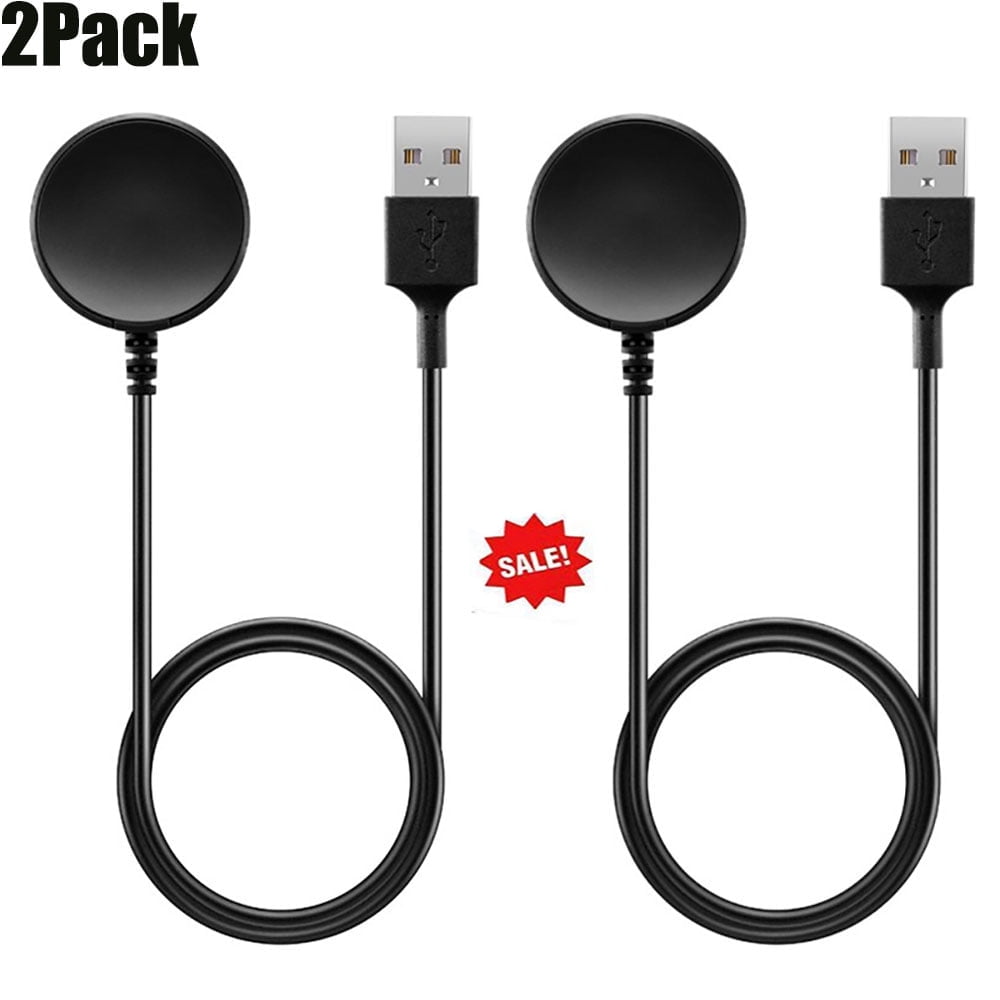 2 Pack Compatible for Samsung Galaxy Watch 4/Classic Charger, Replacement Wireless Charging Dock Cradle USB Charger Cable Cord for Samsung Galaxy Watch 4 40mm 44mm/Watch 4 Classic 42mm 46mm