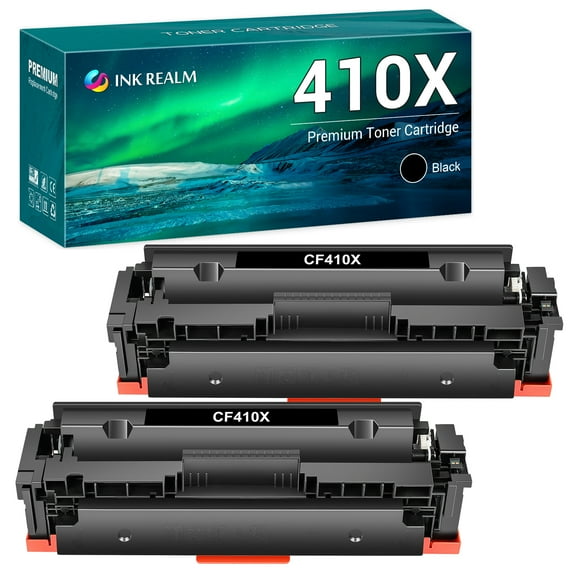 2-Pack Compatible Toner Cartridge Replacement for HP CF410X Color LaserJet Pro MFP M477fnw M477fdn M477fdw M377dw, M452dw M452nw M452dn Printer Ink Black