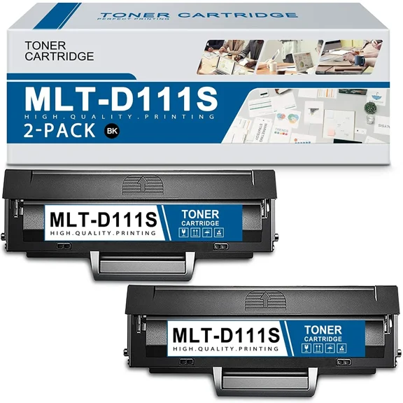 2-Pack Compatible for Samsung MLT-D111S 111S Toner Xpress M2020w M2070fw M2022W