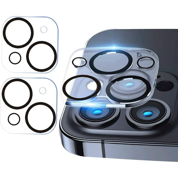 (2 Pack) Compatible with iPhone 13 Camera Lens Protector Clear, Apple iPhone 13/13 Mini Camera Cover Tempered Glass Clear 9H, iPhone 13 Back Camera Lenses Protection Accessories, (13 & 13Mini)