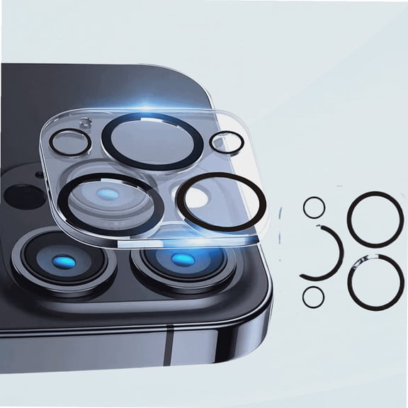 (2 Pack) Compatible with iPhone 14 Pro Max Camera Lens Protector Clear, Apple iPhone 14 Pro / 14 Pro Max Camera Cover Tempered Glass Clear 9H, Back Lenses Protection Accessories, (6.1 & 6.7 inch)