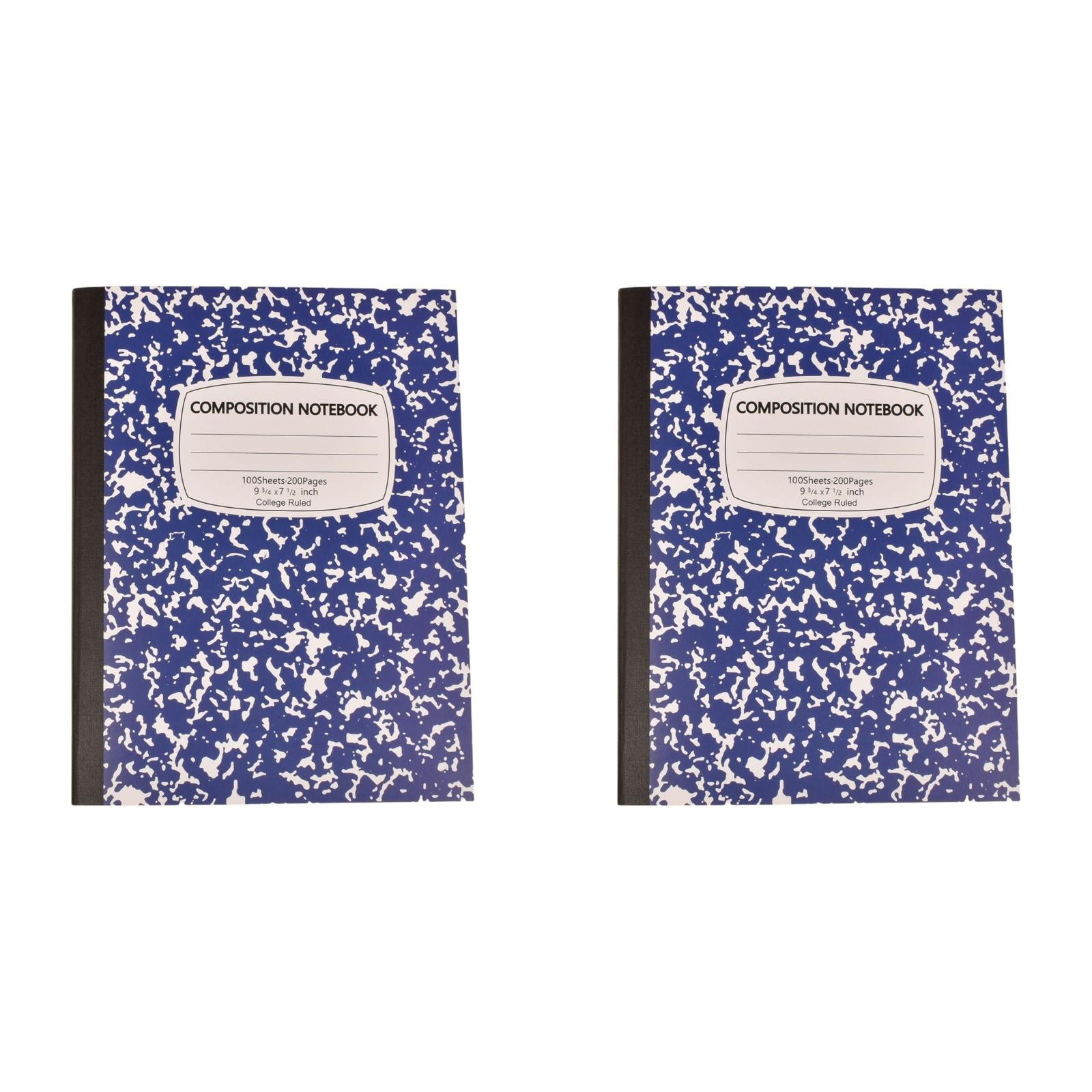 2 Pack Composition Notebook, College Ruled Composition Book, Marble ...