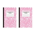 thumbnail image 1 of 2 Pack Composition Notebook, Wide Ruled Composition Book, Marble Composition Notebooks for Note Taking, 30 Sheets/60 Pages, 5.5" x 8.3", Hard Cover, Sewn Binding, Pink, 1 of 9