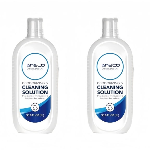 (2-Pack) Concentrated Multi-Surface Floor Cleaner 33.8 fl oz 1L Each Compatible for Tineco FLOOR ONE S3 Breeze S3 S5 ComboBreeze for Hardwood Tile Floors