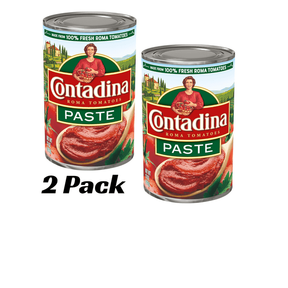 (2 Pack) Contadina Canned Roma Tomato Paste, 12 Ounce