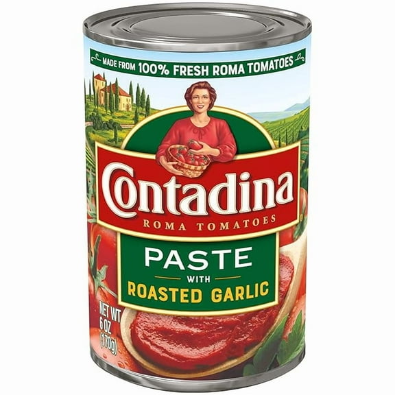 2-Pack Contadina Tomato Paste with Roasted Garlic, 6 oz. Can, Red, (78742-07525)