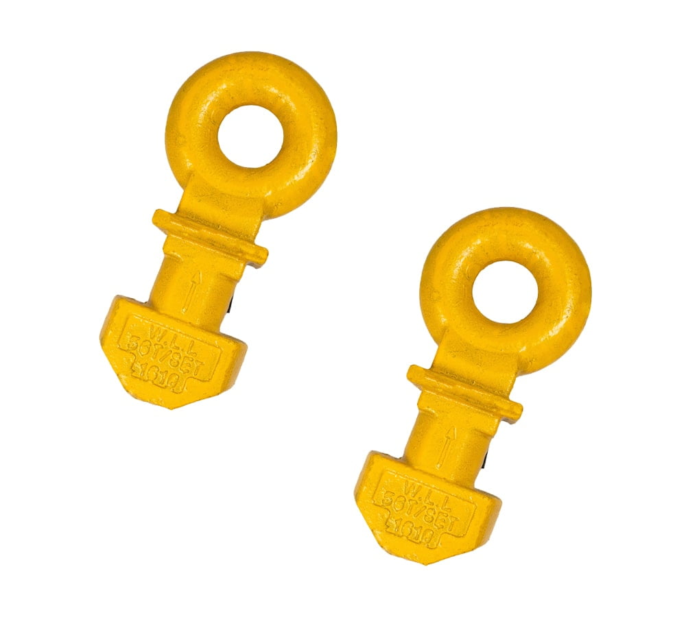 (2 Pack) Container Lifting Lug For Top Camlock 14 Ton Capacity Mounted at the corners