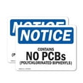 thumbnail image 1 of (2 Pack) Contains No PCBs Polychlorinated Biphenyls OSHA Notice Sign, 1 of 7