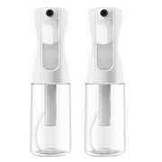 2 Pack Continuous Mist Empty Spray Bottle For Hair, 5 Oz - Salon Quality 360 Water Misting Sprayer - Pressurized Aerosol Stylist Spray Mister BPA Free