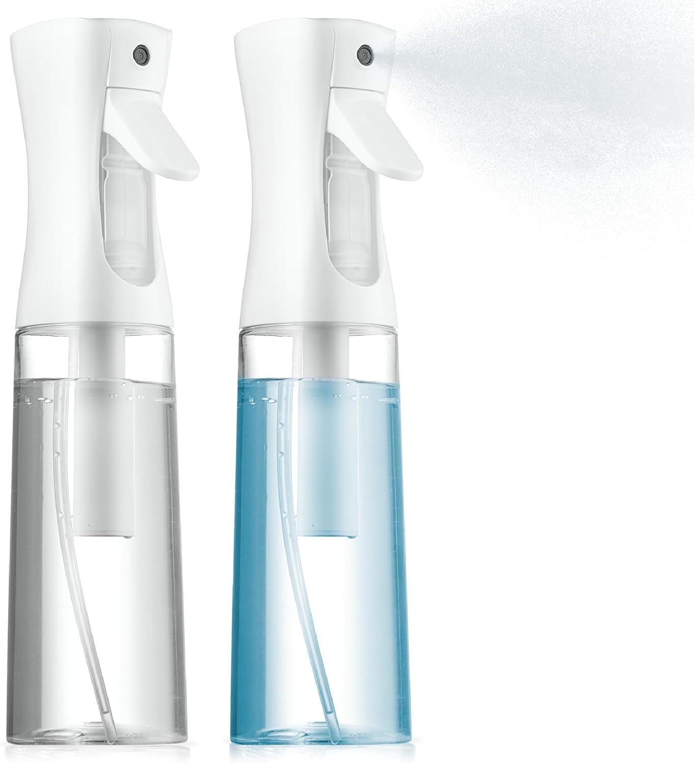 2 Pack Continuous Spray Bottles Ultra Fine Mist Sprayer Water Spray Bottle For Hair Mister