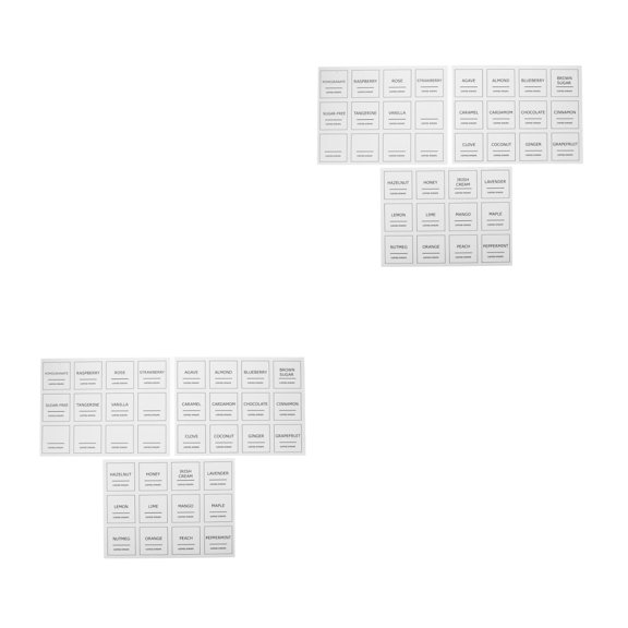 2 Pack Coffee Label Telephone Round Table Tag Lantern White