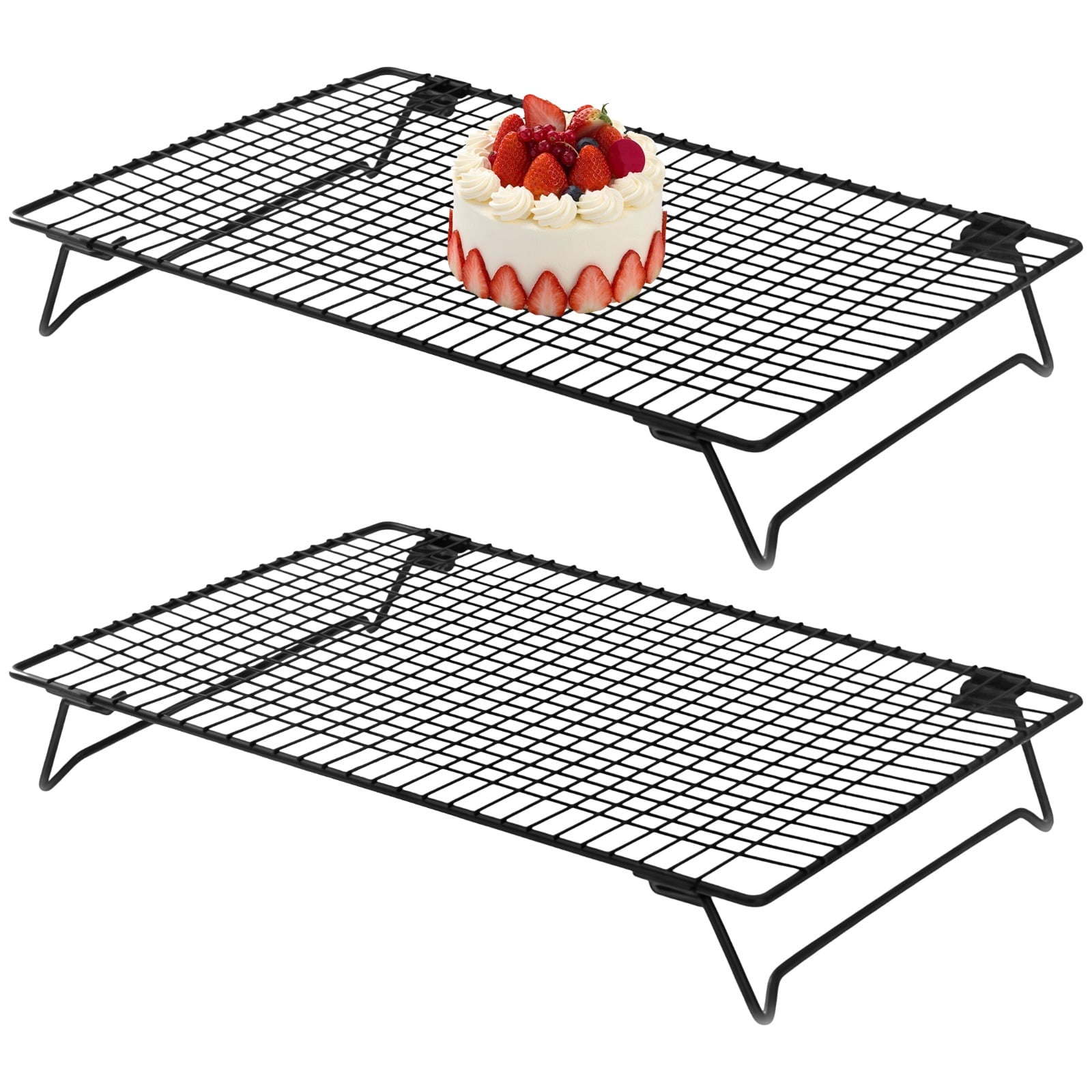 Cooling Racks With Legs Bottlepic, Cooling Rack, 2 Pack, Collapsible Legs, Black - Walmart.com