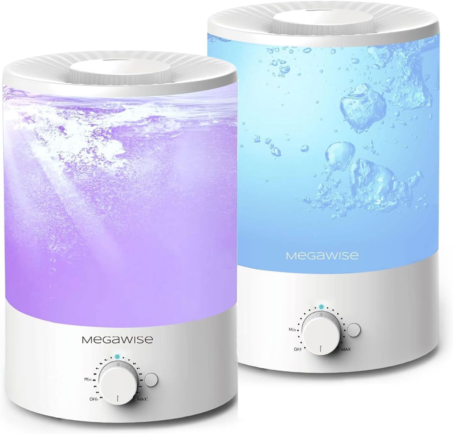 2 Pack Cool Mist Humidifier with 3.5L Capacity | Top Refill Design for ...