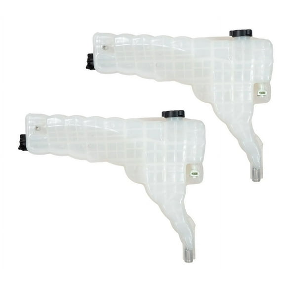 2 Pack Coolant Reservoir Tank w/ Cap and Sensor Fits 2013-2018 Compatible w/ Kenworth T680, T880, Peterbilt 579, Replaces DR104002/603-5245