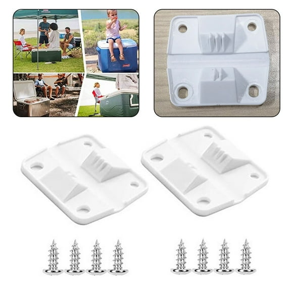 2 Pack Cooler Replacement Plastic Hinges with 8 screws