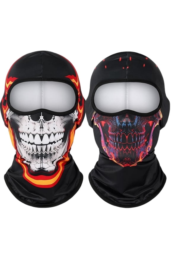 2 Pack Cooling Balaclava Summer Face Mask, UV Face Cover Sun Protection, Shiesty Full Face Masks for Men Motocycle Hiking