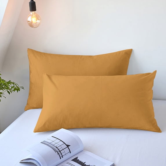 2 Pack Cooling Pillowcases 19x29 Inch, Velvet Soft Breathable Pillow Cover for Hot Sleepers, All Season with Envelope, Multicolor