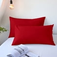 thumbnail image 1 of 2 Pack Cooling Pillowcases for Hot Sleepers, Breathable Velvet Soft Full-Length Pillowcase, 29x19 Inch, 1 of 7